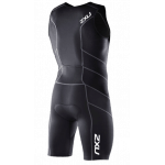 2XU Herren Endurance Trisuit mit Zipper - Farbe: Schwarz
