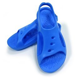 Aquasphere Bade Sandalen Trek Badepantoletten ergonomisches Fußbett chlorresistent, tolle Passform Badelatschen, Badeslipper Badeschuhe für Damen Herren und Kinder, blau