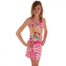 Arena Barbie Mädchen superschönes Badekleid Strandkleid Ferron Kids - Farbe: Pink - 4743419