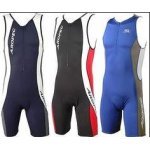 Triathlon Einteiler Herren - blau-grau-weiss