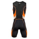 Triathlon Einteiler Herren - schwarz-grau-orange