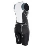 Triathlon Compression Skinsuit Damen - Black-Grey-White