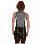 Triathlon Compression Skinsuit Damen - Graphite-Black-White