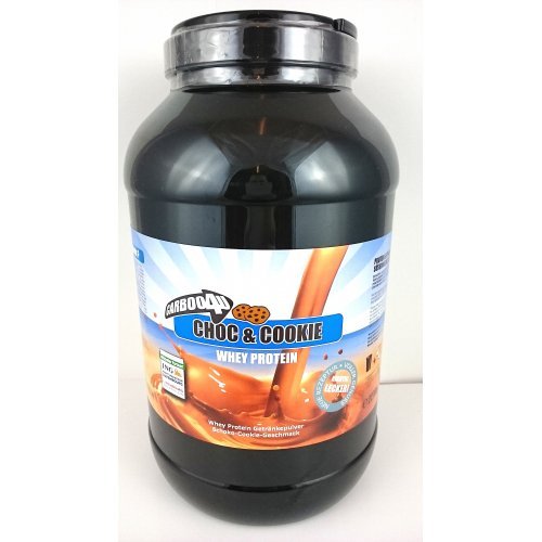 Carboo4U Whey Protein Choc und Cookie Dose, Protein Getränkepulver, Diätetisches Lebensmittel für intensive Muskelanstrengungen, Molke von höchster Qualität, Maxi-Pack 2270 g Dose