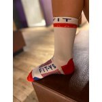 FIT-YS Crew Socks Pro Laufsocken, Onesize, 3/4 Länge, von Läufern für Läufer entwickelt, atmungsaktiv Feuchtigkeit absorbierend