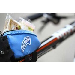 Carboo4U Fahrradtasche/Kleine Rahmentasche in blau für jeden Fahrrad-Typ, Wasserabweisende Oberrohrtasche für Mountainbike, MTB, Rennrad und Triathlonrad