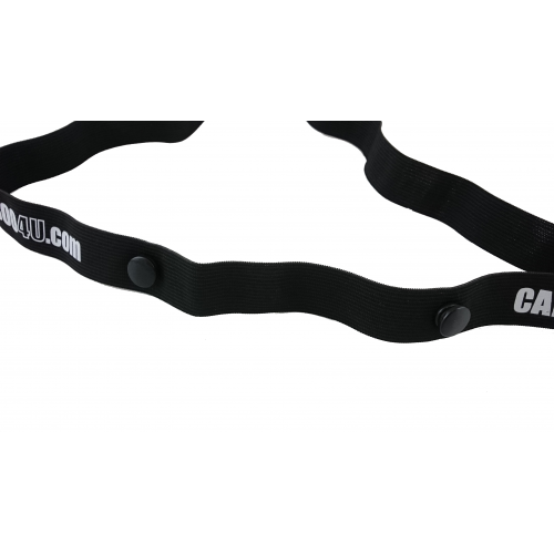 Carboo4U Thoni Mara Unisex Laufnummernband in schwarz | Startnummernband für Marathon, Triathlon, Laufen, Radfahren
