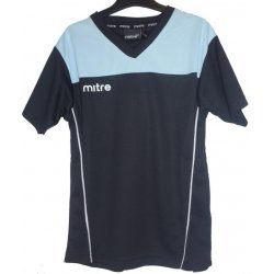 T-Shirt Legacy von Mitre, für Kinder unisex, Funktionsshirt für jede Sportart geeignet, Laufen, Fussball, Radfahren, Wandern, Lifestyle, dunkelblau-hellblau
