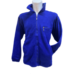 Fleece Jacke Herren - super kuschelig in tollen, frischen Farben, Königsblau