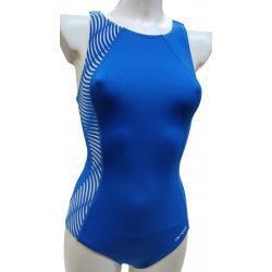 Damen Mädchen Badeanzug Enduro Schwimmanzug, chlorresistent, farbecht - blue