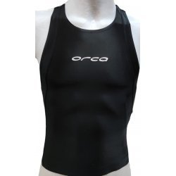 Orca Herren Mens Perform Tri Swim Singlet Triathlonoberteil Tanktop - black-black