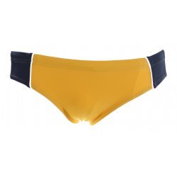 Badehose Schwimmshorts von Pierre Cardin für Jungen Slipper Brief Badehose, Gelb, Blau, Weiß