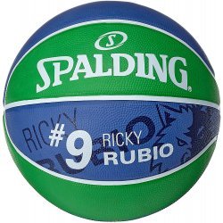 Spalding| NBA Player Ricky Rubio | Official Indoor/Outdoor Basketball | Größe 7