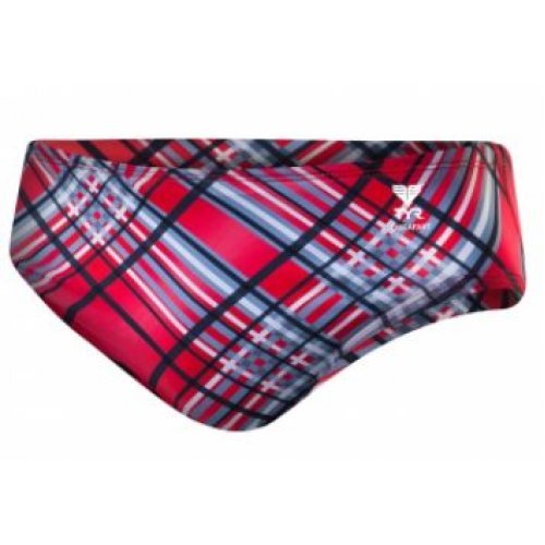 Badehose Jungen Pacific Plaid Racer - rot