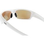 Sportsonnenbrille 14/01  von Uvex mit 100 % UV-Schutz, für jeden Moment die richtige Brille in Weiß mit buntem Spiegelglas