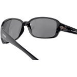 Sportsonnenbrille 14/01 von Uvex mit 100 % UV-Schutz, schwarzes Brillengestell mit ltm. silber Gläsern leicht verspiegelt