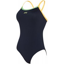 Badeanzug Schwimmanzug Cannon Strikeback, perfekte Passform, chlorresistent, farbecht, black-green-orange